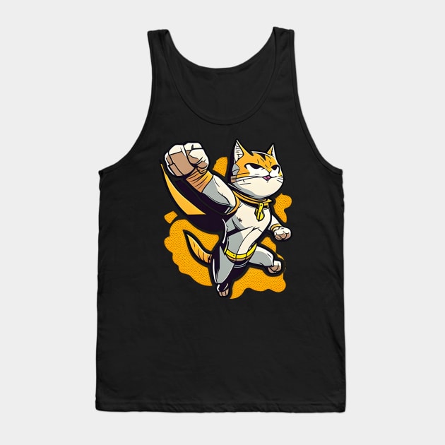 Super Cat Superman - Funny Cats Tank Top by Freeman Thompson Weiner